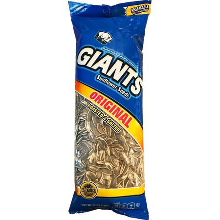 Giant Snack Giants Original Roasted & Salted Seeds 12 oz., PK12 33515